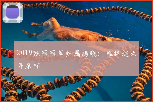 2019欧冠冠军归属揭晓:谁捧起大耳朵杯